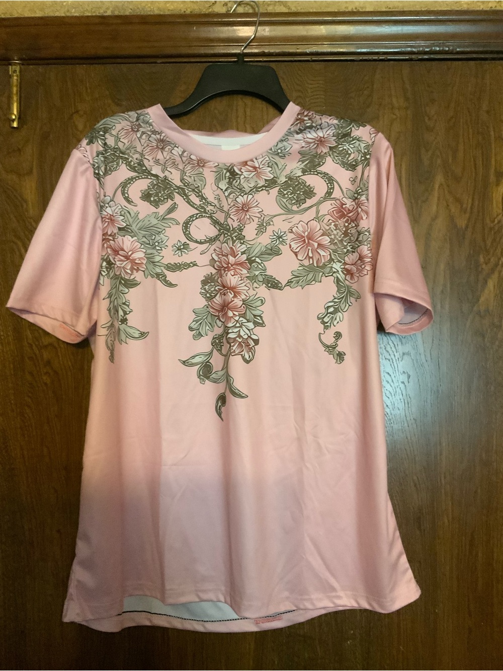 Women’s Pink Floral Crewneck Tee